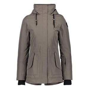 Obermeyer Women's Taupe Hooded Parka Jacket